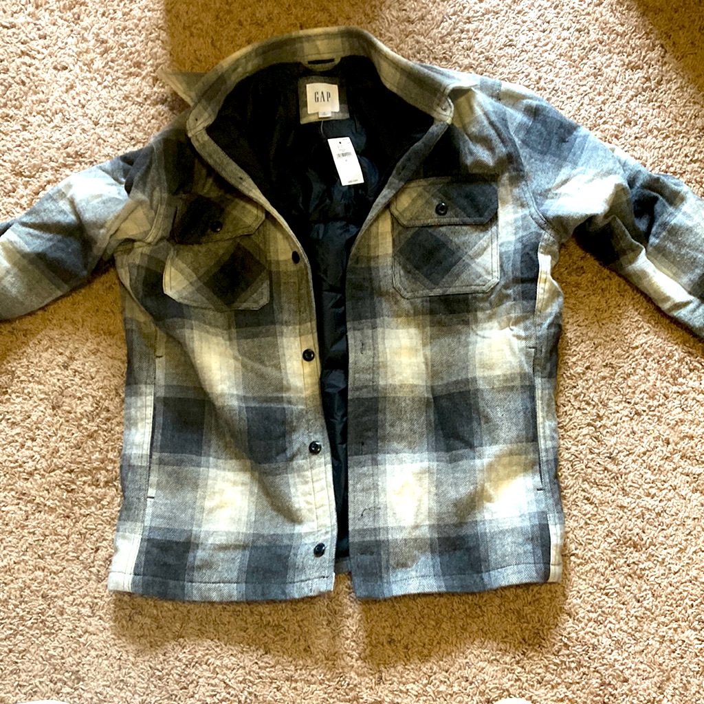 Gap Checkered Button Up Jacket